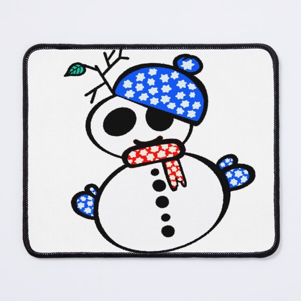 Item preview, Classy Snowman in Winter Blue – Cute Christmas Holiday Illustration designed and sold by French Papyrus Studio.