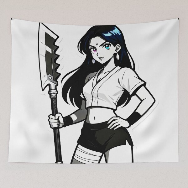 Item preview, Modern Manga Warrior Girl designed and sold by kre8tivkorner.