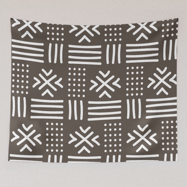 Item preview, African textile pattern - Brown Bogolan designed and sold by Wolagno.