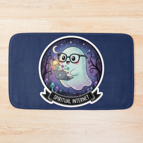 Item preview, Cute Digital Ghost • Spiritual Internet • Kawaii Tech Ghost Sticker designed and sold by Ekracreatives.