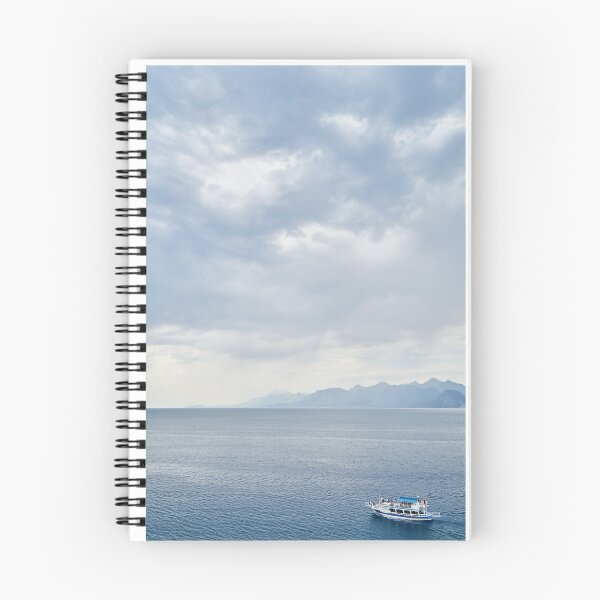 Item preview, Clouds Over Calm Waters With Boat Photographic Print designed and sold by Mother-Nature65.