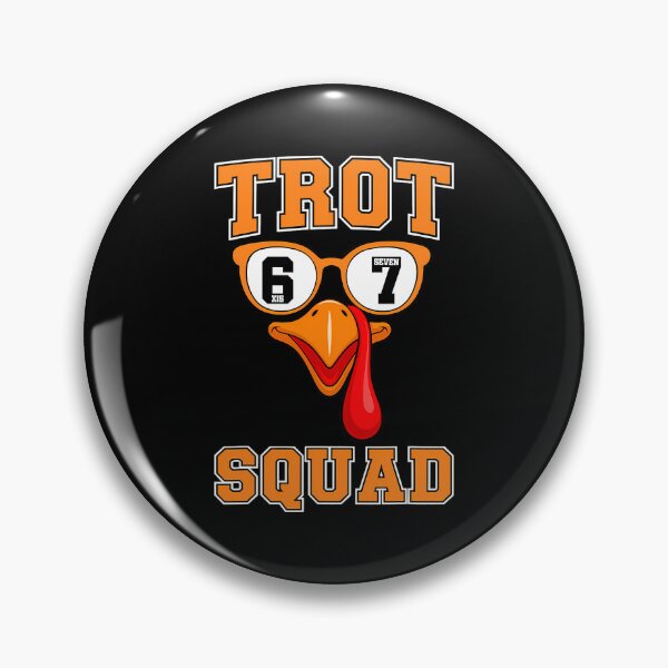 Item preview, Trot Happy Gobble Thanksgiving 80s Cute Squad Fall designed and sold by CalvinVanAuken.