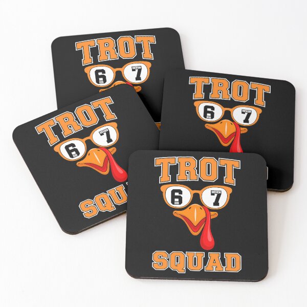 Item preview, Trot Happy Gobble Thanksgiving 80s Cute Squad Fall designed and sold by CalvinVanAuken.