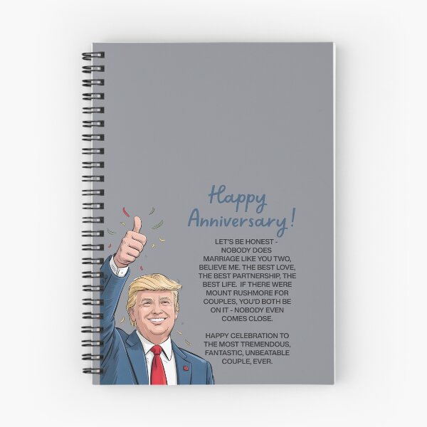 Item preview, Happy Anniversary Donald Trump  designed and sold by HowToCanadian.