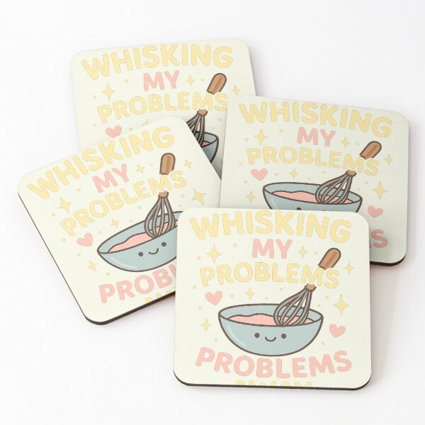 Item preview, Whisking My Problems Away – Cute Baking Hobby Design designed and sold by Laughprints.