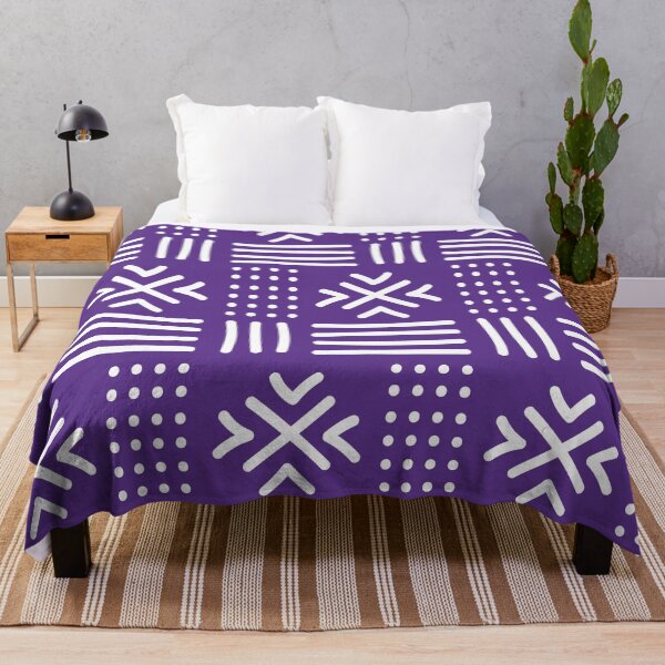 Item preview, African textile pattern - Purple Bogolan designed and sold by Wolagno.
