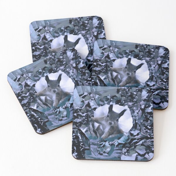 Item preview, SQUIRREL IN TREETOP IN SHADES OF VIOLET, PURPLE, BLUE, BEIGE AND BROWN designed and sold by Most1234.