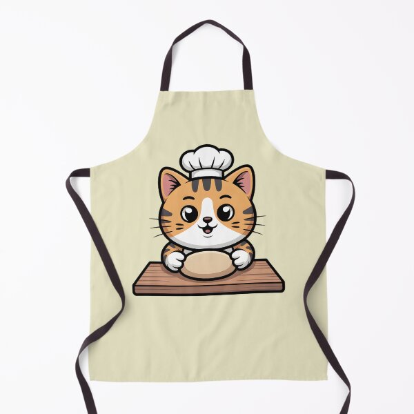 Item preview, Cute Cat Baker Kneading Dough designed and sold by Mr-wow.