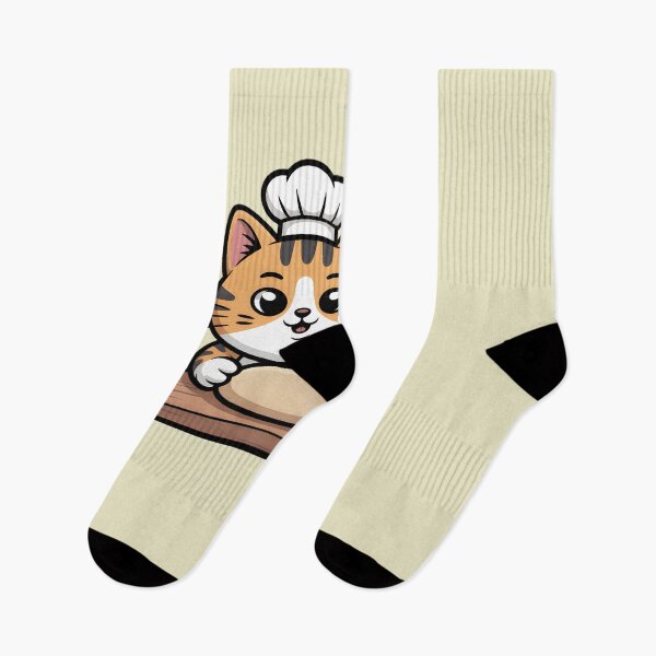Item preview, Cute Cat Baker Kneading Dough designed and sold by Mr-wow.