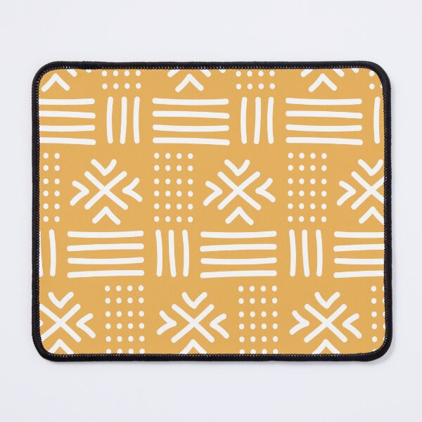 Item preview, African textile pattern - Orange Bogolan designed and sold by Wolagno.