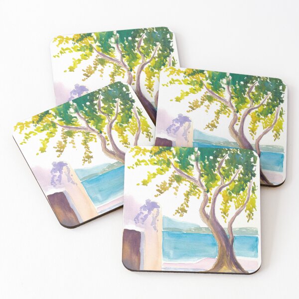 Item preview, Olive Tree by the Sparkling Greek Sea Breeze designed and sold by artshop77.