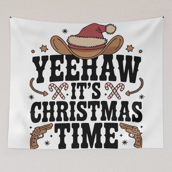 Item preview, Yeehaw It’s Christmas Time Cowboy Holiday designed and sold by Lora Art.