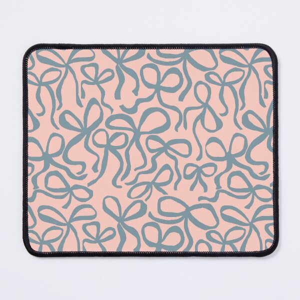 Item preview, Blue Bows Pattern on Pink Background – Cute Pastel Coquette Aesthetic Design designed and sold by Naine  M..
