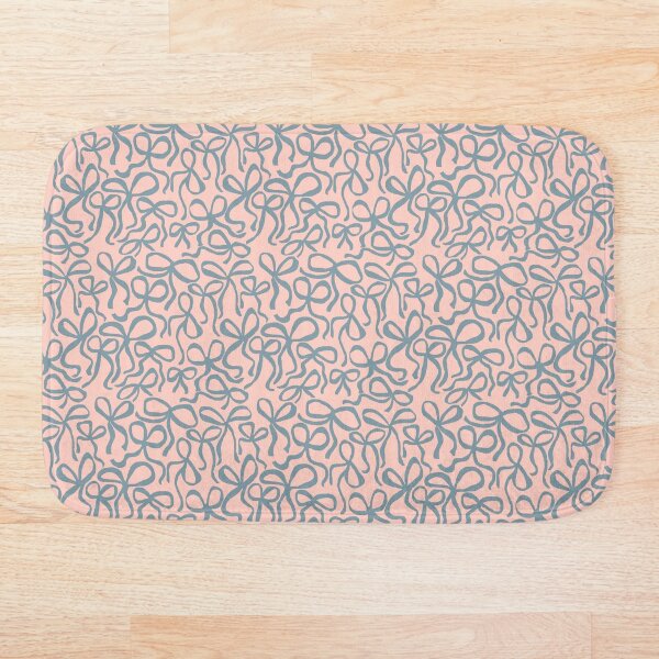 Item preview, Blue Bows Pattern on Pink Background – Cute Pastel Coquette Aesthetic Design designed and sold by Naine  M..