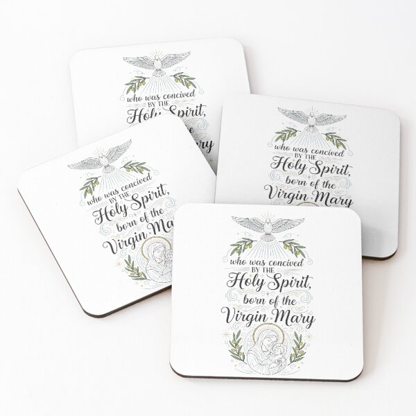 Item preview, Holy Spirit and Virgin Mary Birth Illustration Faith Design. designed and sold by loveandlightrb.