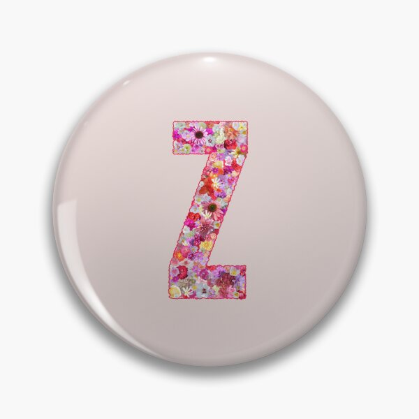 Item preview, Floral Letter Z –  Botanical English Alphabet Monogram Typography Design designed and sold by TheSassyNoble.