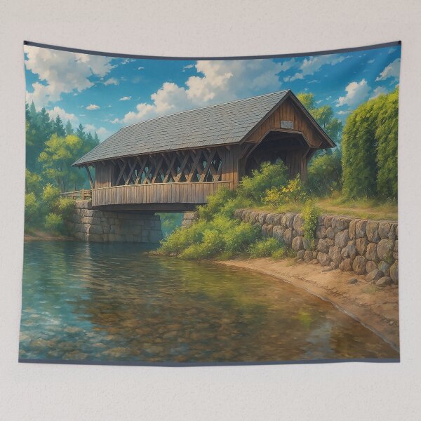 Item preview, The Squam River Covered Bridge designed and sold by Takeda-art.