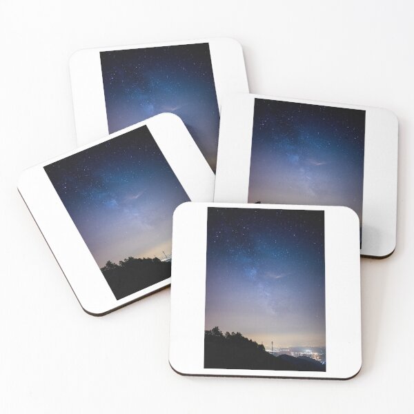 Item preview, Blue Night Sky Over Cityscape Photographic Print designed and sold by Mother-Nature65.