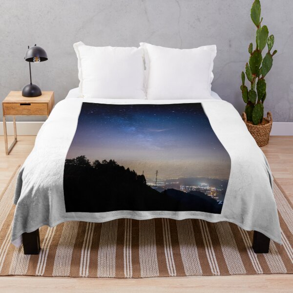 Item preview, Blue Night Sky Over Cityscape Photographic Print designed and sold by Mother-Nature65.