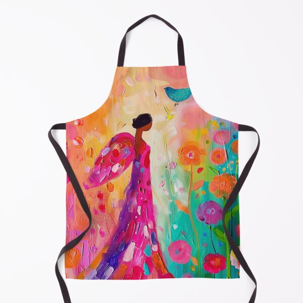 Item preview, Colorful Flower Angel – Cheerful Abstract Poster designed and sold by Seelenzauberart.