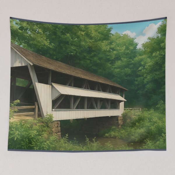 Item preview, The Historic Mink Hollow Covered Bridge designed and sold by Takeda-art.