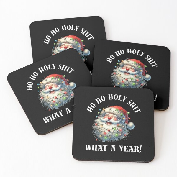Item preview, Ho Ho Holy Shit What a Year – Funny Santa Christmas Design designed and sold by EVESTUDIOART.