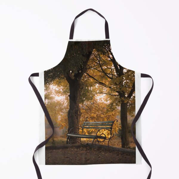 Item preview, Bench Autumn Trees Landscape Photographic Print designed and sold by Mother-Nature65.