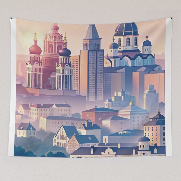 Item preview,  Minimalist skyline of  Kiev designed and sold by paulrommer.