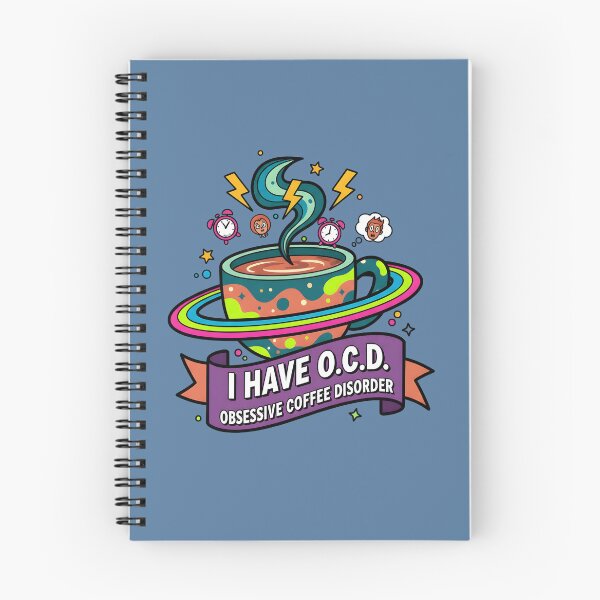 Item preview, Funny Obsessive Coffee Disorder Art designed and sold by InkWeaveShop.