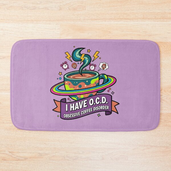 Item preview, Funny Obsessive Coffee Disorder Art designed and sold by InkWeaveShop.