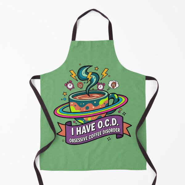 Item preview, Funny Obsessive Coffee Disorder Art designed and sold by InkWeaveShop.