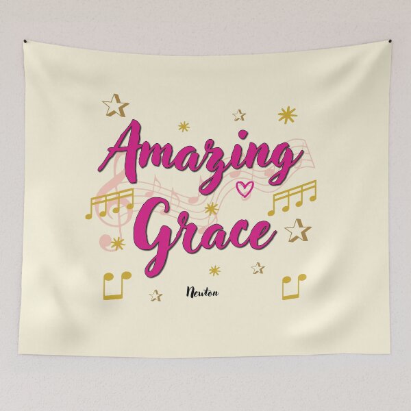 Item preview, Amazing Grace Popular Song Title designed and sold by CharlottePlaceArt.