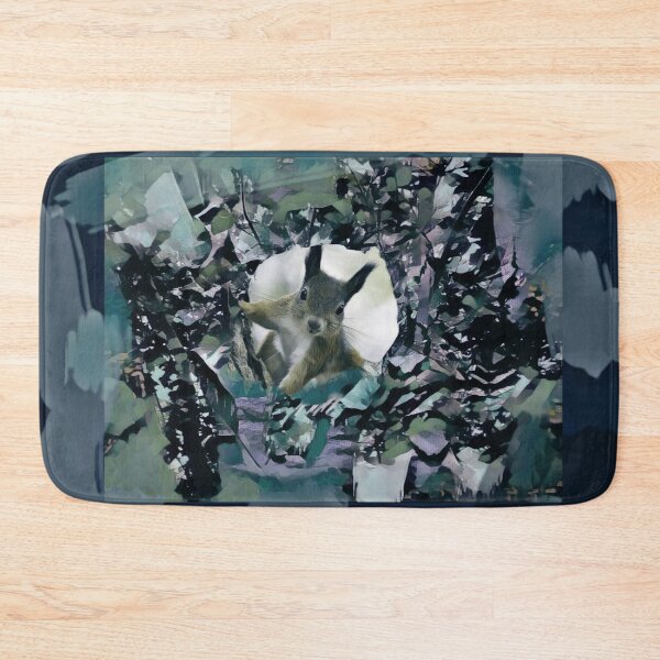 Item preview, SQUIRREL IN TREETOP IN SHADES OF PURPLE, GREEN, BROWN AND BEIGE designed and sold by Most1234.
