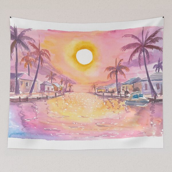 Item preview, Cape Coral Florida Canal Reflections in Soft Dawn Light designed and sold by artshop77.