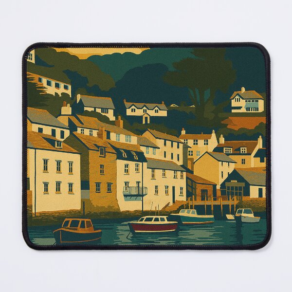Item preview, Polperro Harbour - Cornwall designed and sold by The Deco Bureau.