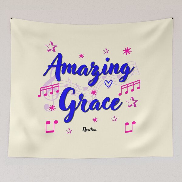 Item preview, Amazing Grace Popular Song Title designed and sold by CharlottePlaceArt.