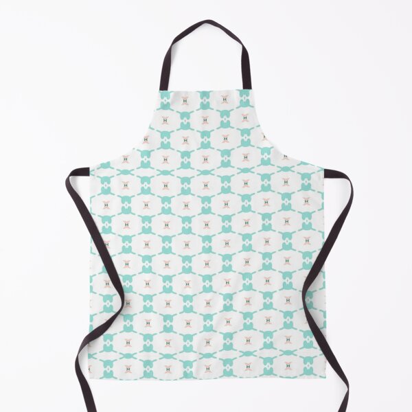 Item preview, Seamless Pastel Turquoise Geometric Honeycomb Pattern with Pink Accents designed and sold by juthamas8426.