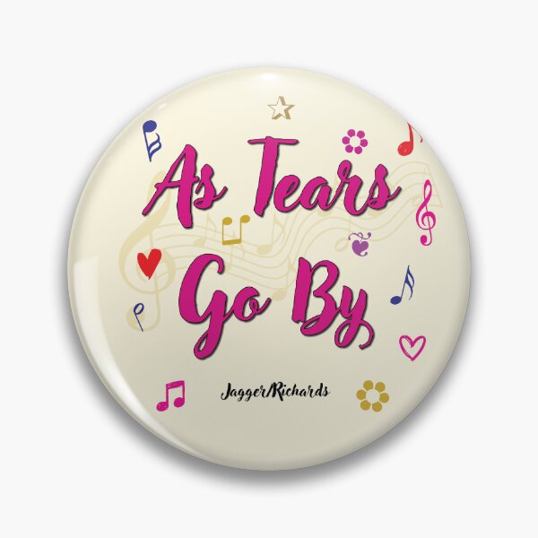 Item preview, As Tears Go By Popular Song Title designed and sold by CharlottePlaceArt.
