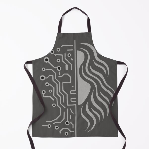 Item preview, Cyber Beauty Circuit Art T-Shirt – Futuristic Half Tech Half Human designed and sold by KDesignCrafts.