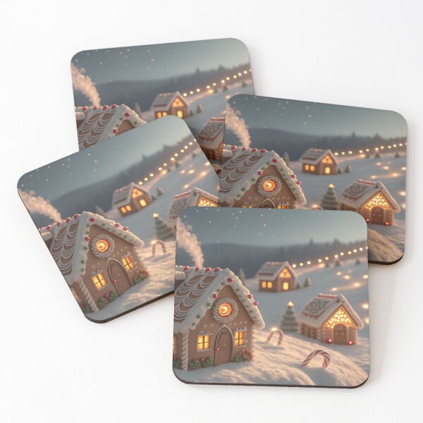Item preview, Houses on a Gentle Snow Slope designed and sold by Bionson Art.