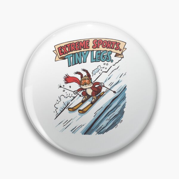 Item preview, Skiing Squirrel, Extreme Sports, Winter Sports Gift "Extreme Sports, Tiny Legs" designed and sold by sz0g0.