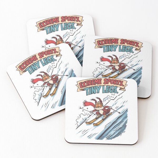 Item preview, Skiing Squirrel, Extreme Sports, Winter Sports Gift "Extreme Sports, Tiny Legs" designed and sold by sz0g0.