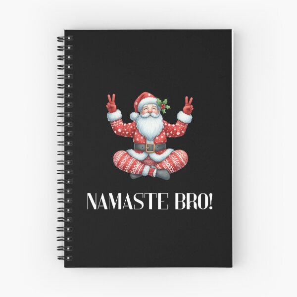 Item preview, Namaste Bro – Funny Yoga Christmas Illustration designed and sold by EVESTUDIOART.