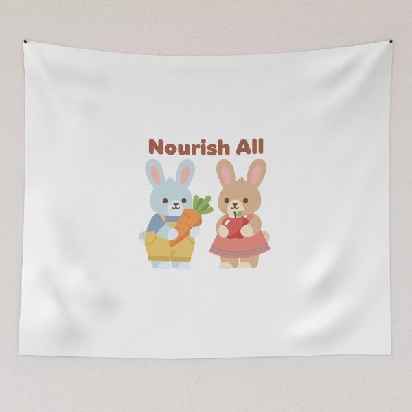 Item preview, Feed Everyone Cute Bunnies Minimalist Easter Shirt designed and sold by BANKACEM.STORE.