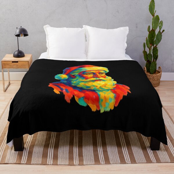 Item preview, Fauvism Santa Claus Colorful Expressionist Christmas Art designed and sold by ShapedUp.