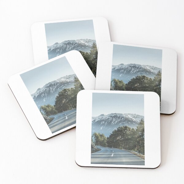 Item preview, Road Trees Mountain Sky Photographic Print designed and sold by Mother-Nature65.