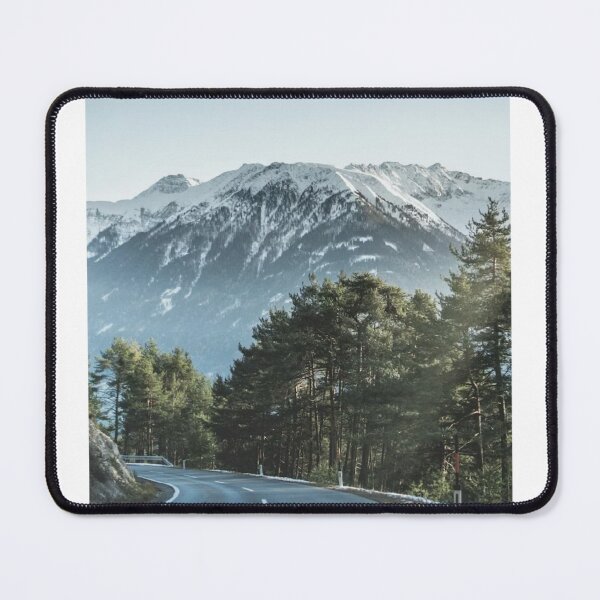 Item preview, Road Trees Mountain Sky Photographic Print designed and sold by Mother-Nature65.