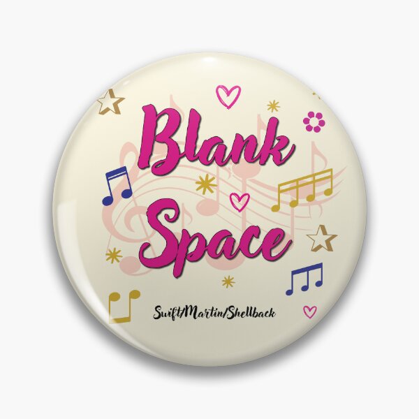 Aperçu de l'œuvre Titre de chanson populaire Blank Space créée et vendue par CharlottePlaceArt.