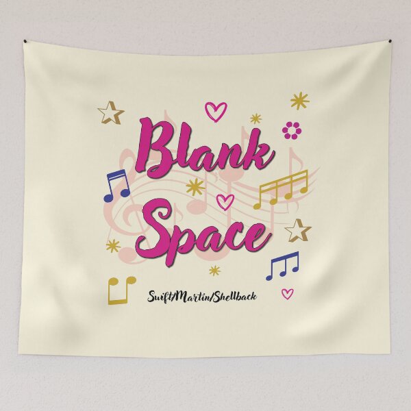 Item preview, Blank Space Popular Song Title designed and sold by CharlottePlaceArt.