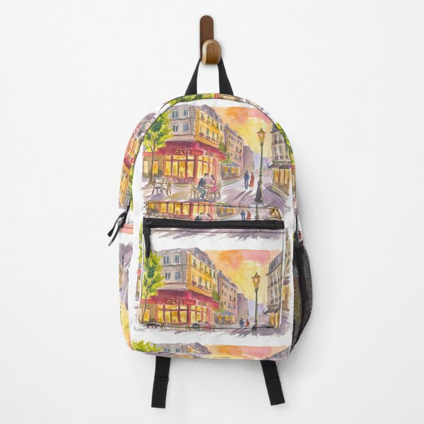 Item preview, Romantic Paris Café Scene with Charming Street View designed and sold by artshop77.